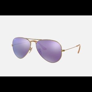 Ray Ban purple lavender aviator sunglasses
